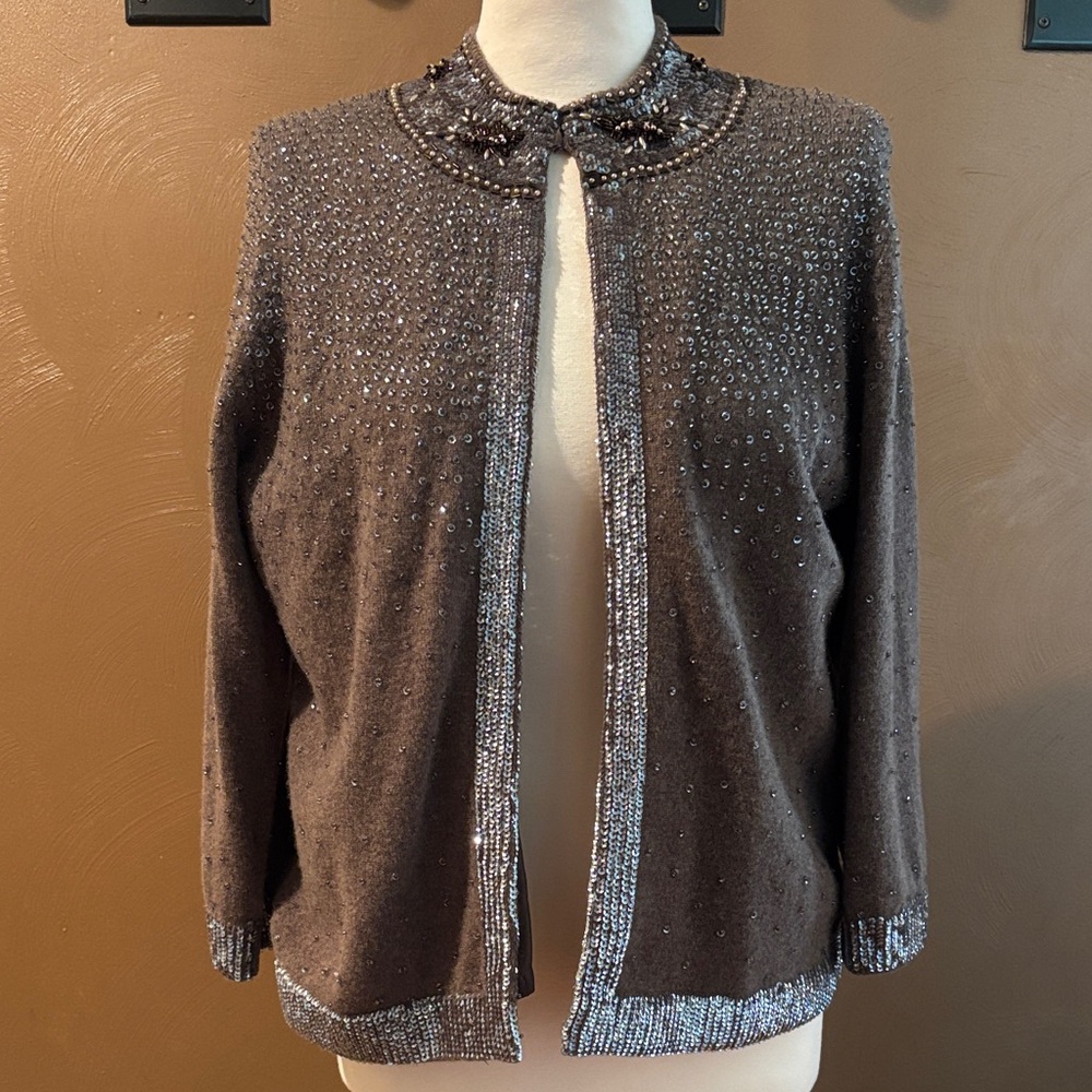 J. Crew embellished cardigan